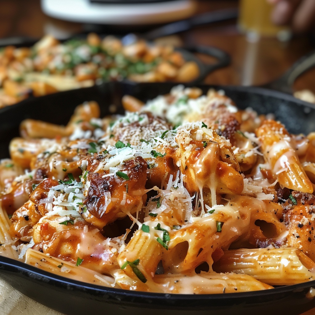 ### Buffalo Wild Wings Garlic Parmesan Chicken Pasta Recipe 🐔🧄🧀🍝