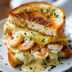 Ultimate Shrimp Grilled Cheese on Garlic Bread: A Flavor-Packed Delight