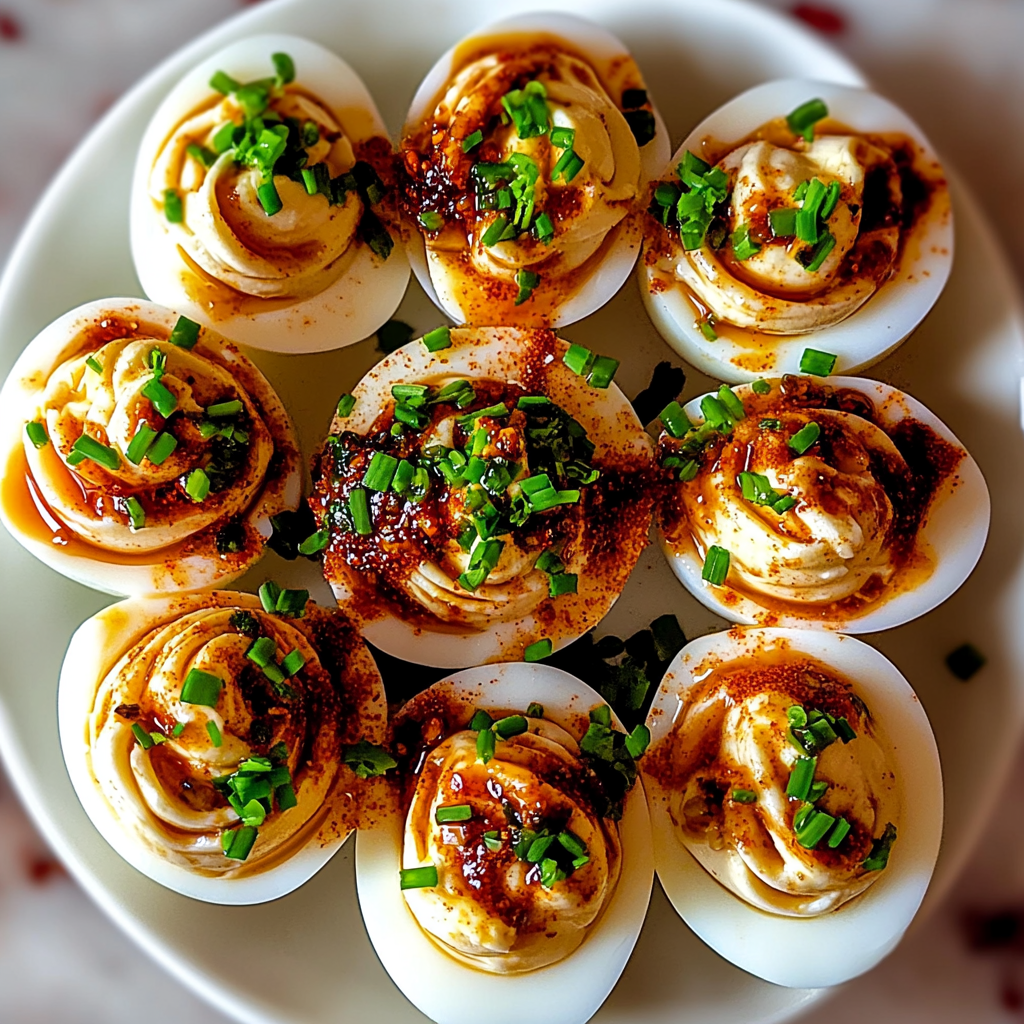 Spicy Chili Garlic Deviled Eggs Recipe: A Flavor-Packed Delight!