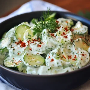 Creamy Cucumber Salad Recipe: Easy & Delicious