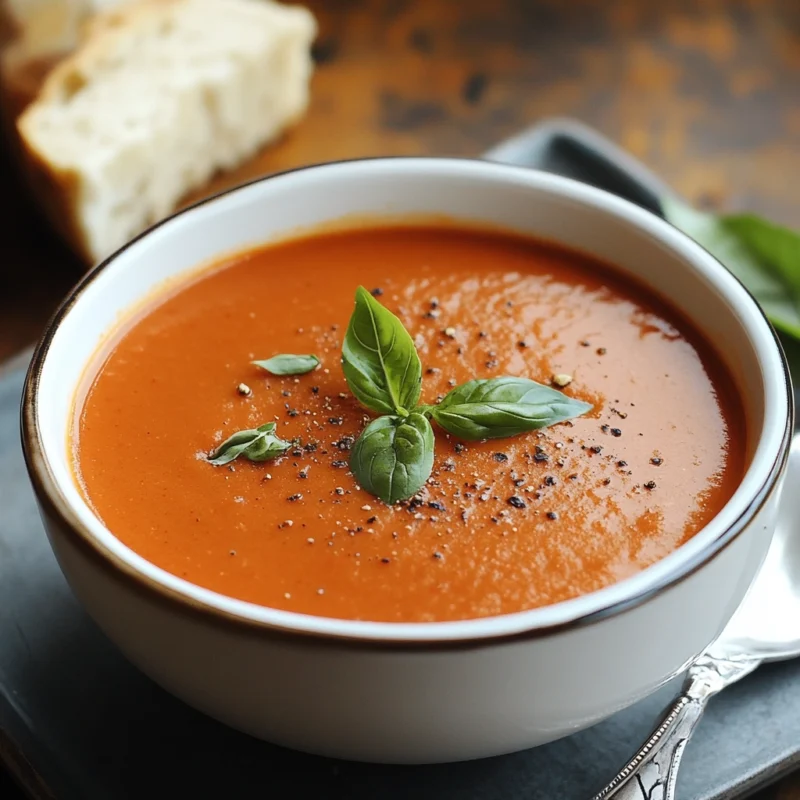 Easy Homemade Tomato Soup Recipe 