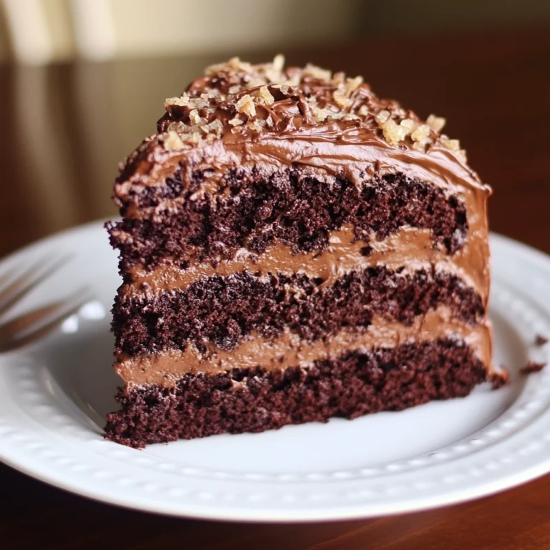 German Chocolate Cake Recipe : Rich & Delicious