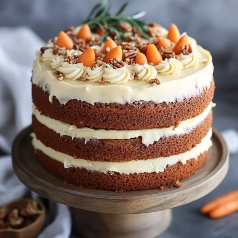 Carrot Cake Recipe with Cream Cheese Frosting