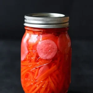 Tangy Pickled Carrots and Radishes