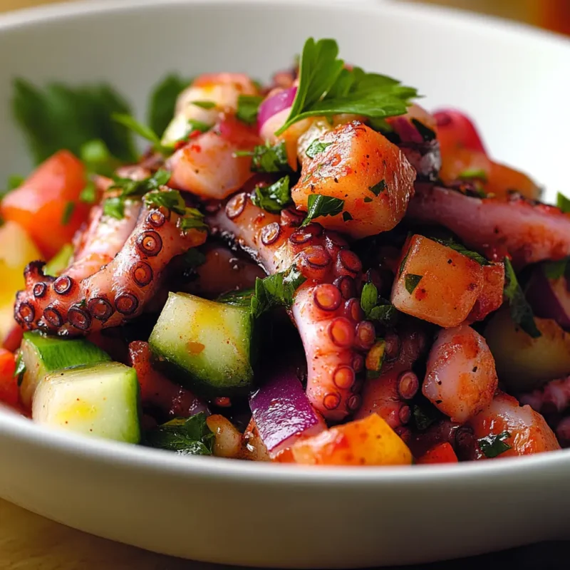 Octopus Salad with Lemon and Olive Oil