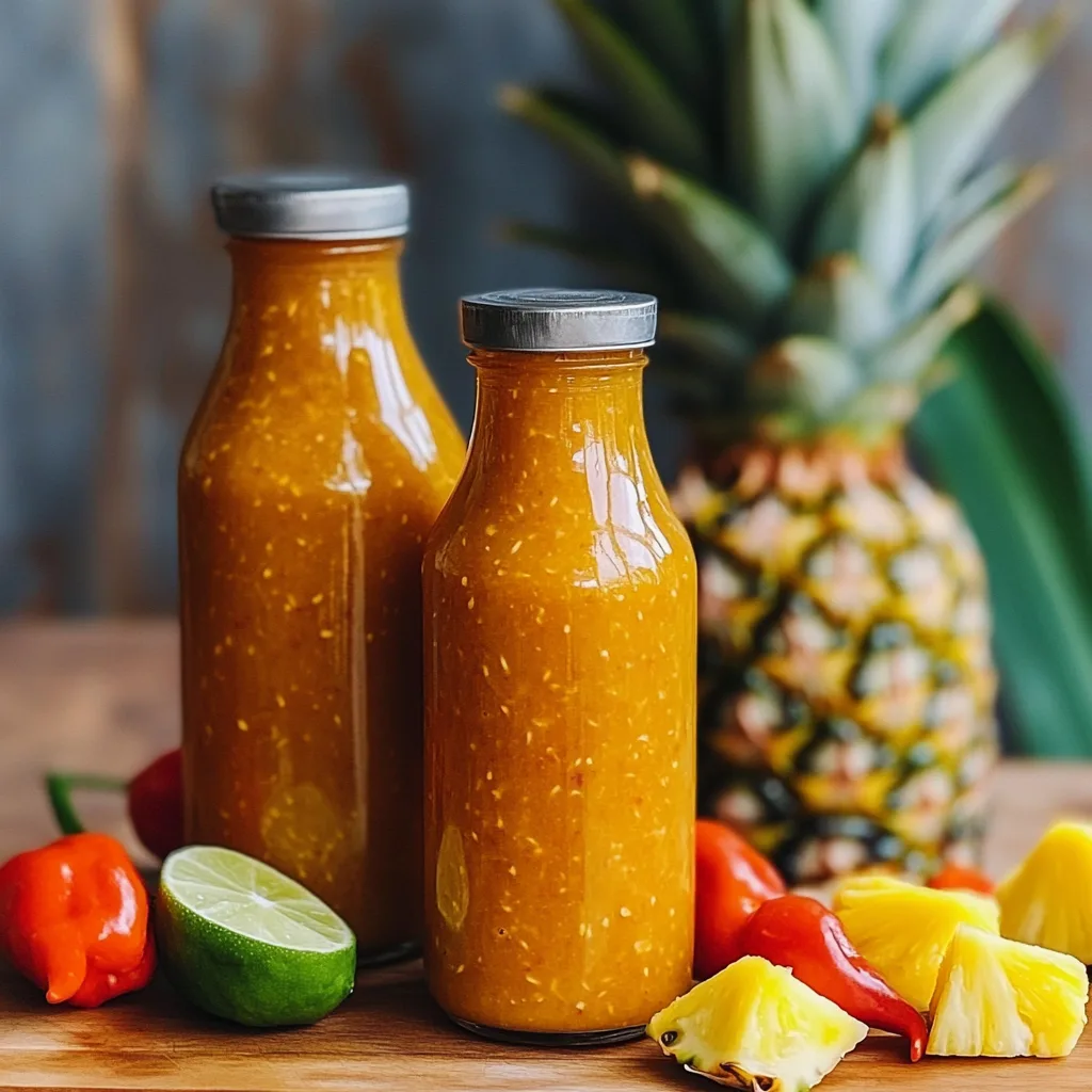Pineapple Habanero Hot Sauce: Sweet & Fiery Heat in Every Drop! 4 HotSauce