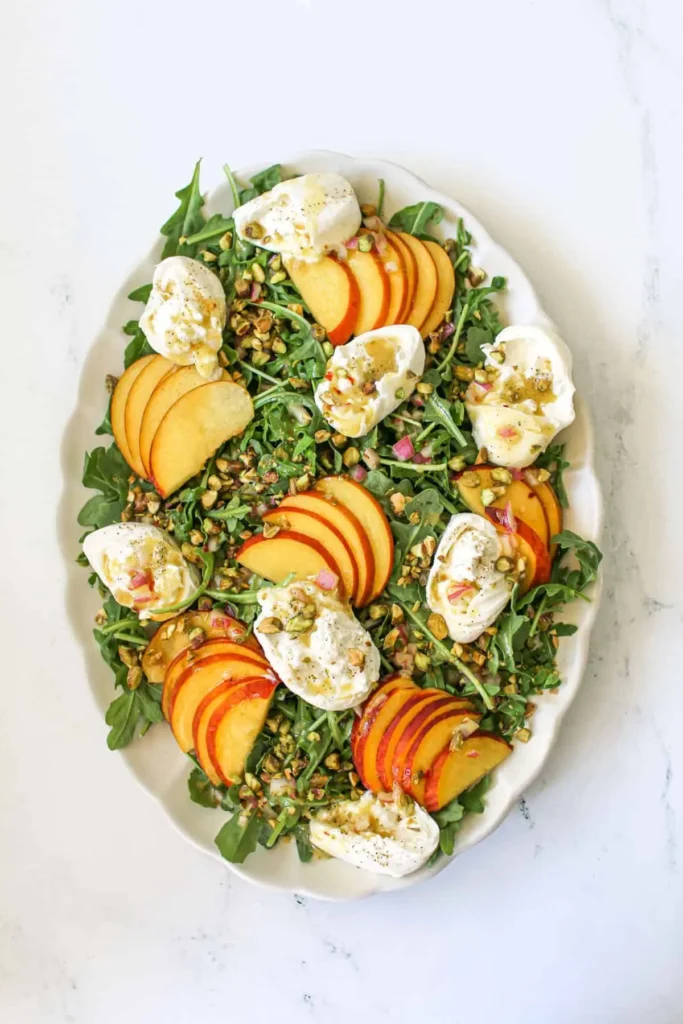 Easy Summer Salad Ideas You’ll Want All Season Long 4 Peach Burrata Arugula Salad