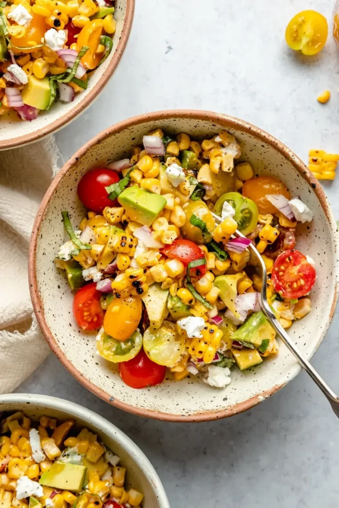 Easy Summer Salad Ideas You’ll Want All Season Long 2 Grilled Corn and Avocado Salad