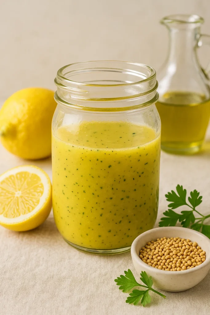 Lemon Vinaigrette Salad Dressing That Tastes Like Sunshine in a Jar 10 Homemade lemon vinaigrette ready to serve