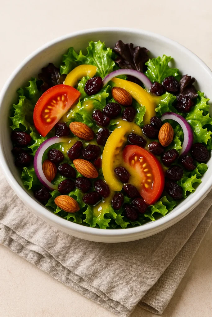 Easy Honey Dijon Vinaigrette Dressing Recipe 7 Salad served with honey dijon vinaigrette
