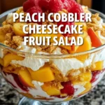 Peach Cobbler Cheesecake Fruit Salad Recipe 8 Peach Cobbler Cheesecake Fruit Salad Recipe