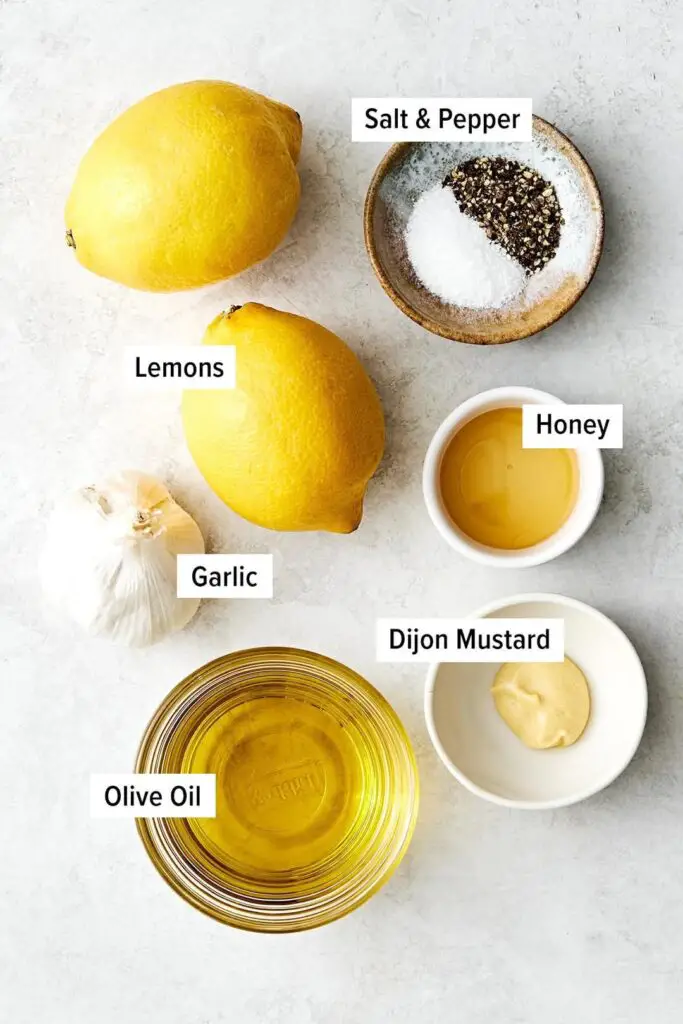 Lemon Vinaigrette Salad Dressing That Tastes Like Sunshine in a Jar 8 ingredients for lemon vinaigrette salad dressing