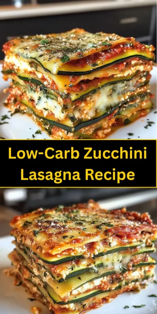 10 Easy Zucchini Recipes : Quick, Healthy & Delicious Ideas 6 Zucchini Lasagna (Low-Carb & Gluten-Free) 🍅🧀