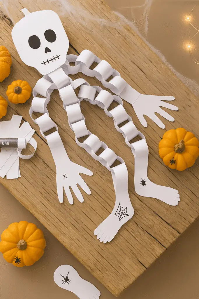 How to Make a Simple Skeleton Paper Garland for Halloween 2025 1 1 2