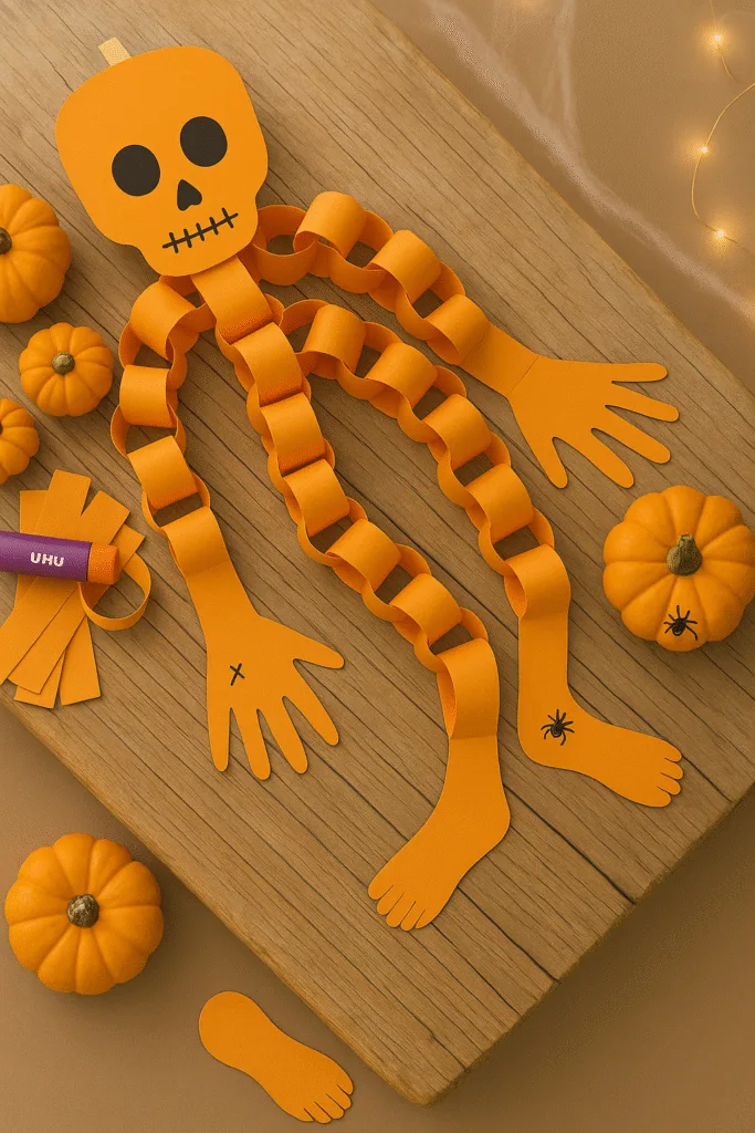 How to Make a Simple Skeleton Paper Garland for Halloween 2025 2 2 3