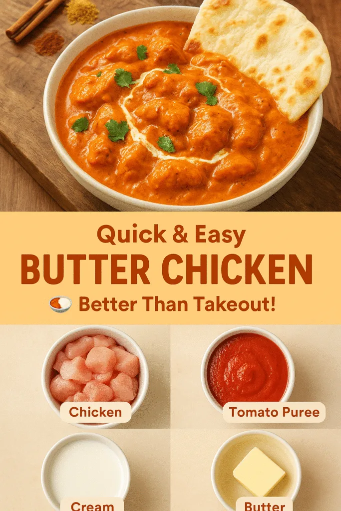 Quick & Easy Homemade Butter Chicken (Murgh Makhani) | Better Than Takeout 2 Quick & Easy Homemade Butter Chicken 🍛 | Better Than Takeout