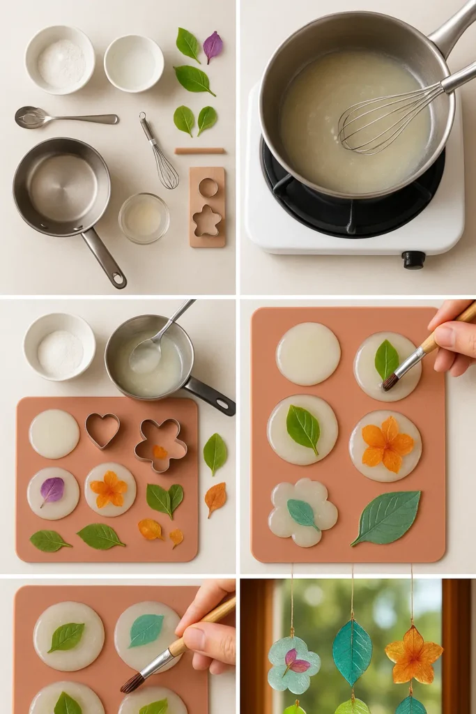 DIY Bioplastic Nature Suncatchers at Home (2025 Guide) 2 3