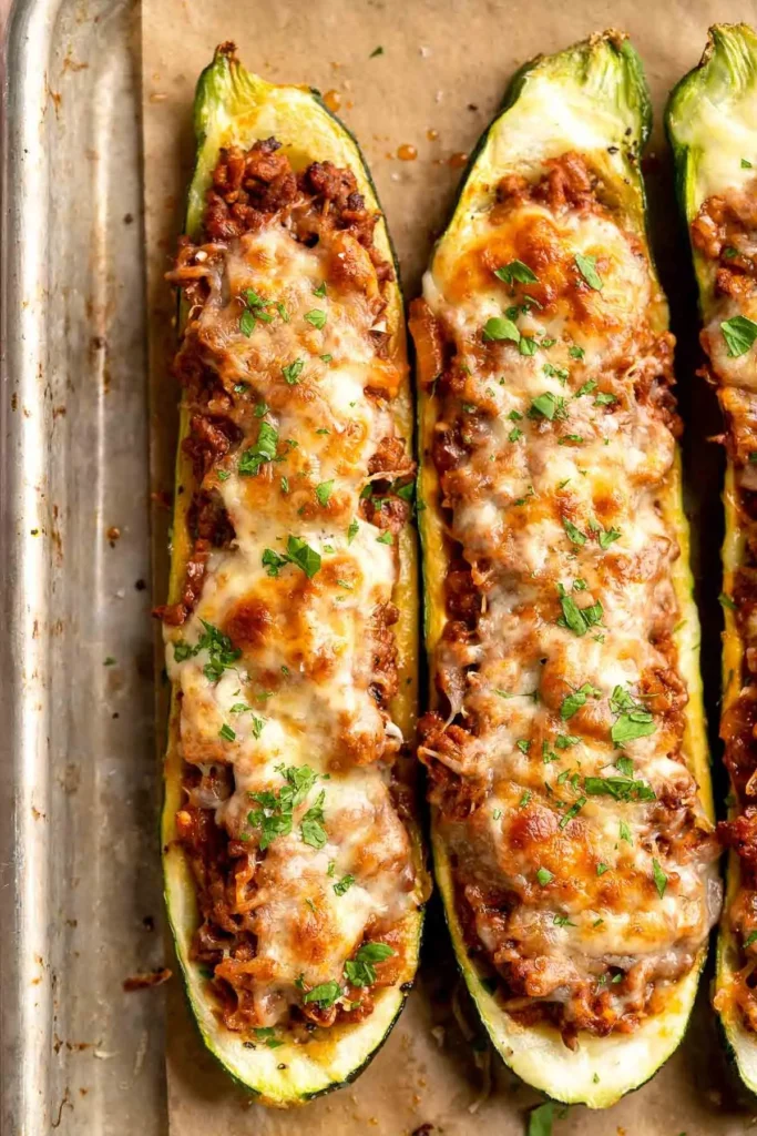 10 Easy Zucchini Recipes : Quick, Healthy & Delicious Ideas 3 Stuffed Zucchini Boats 🌿
