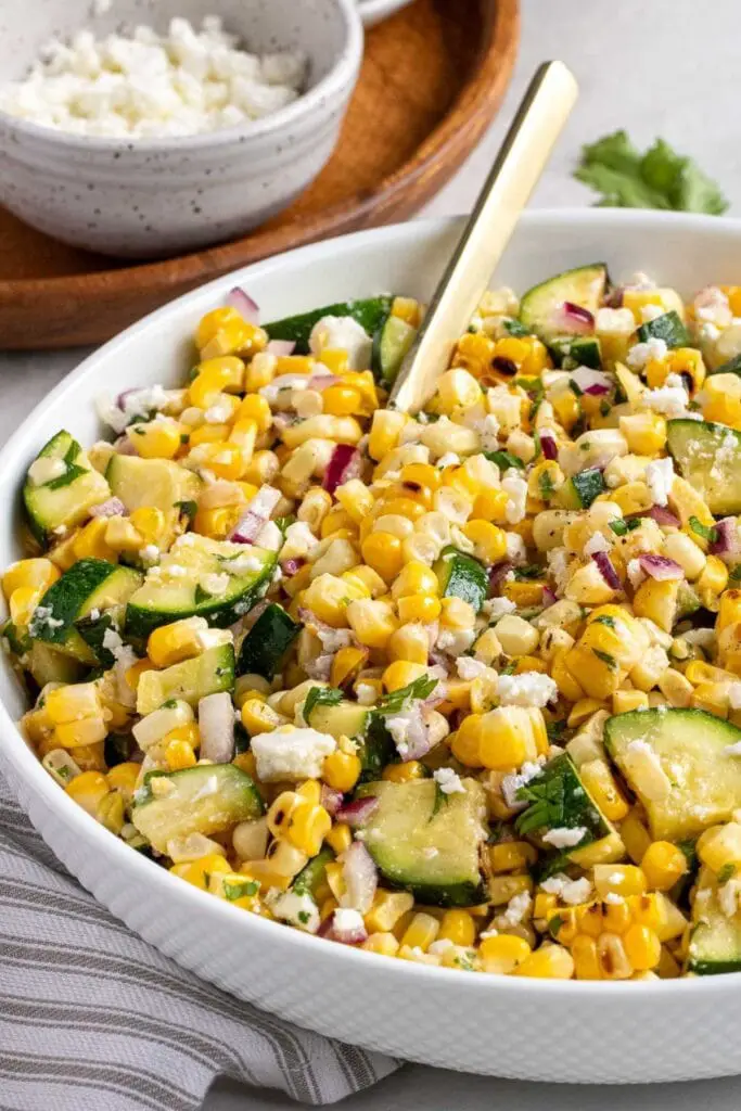 10 Easy Zucchini Recipes : Quick, Healthy & Delicious Ideas 9 Zucchini & Corn Salad 🌽
