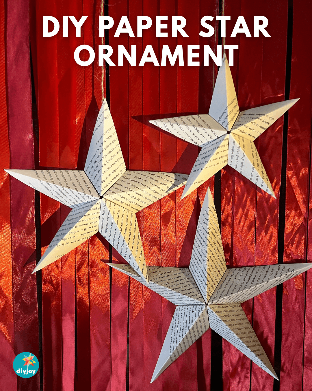 DIY Paper star ornament